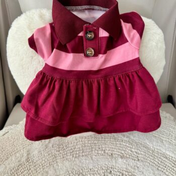 Vestido Conjuto Rojo con Cuello SL