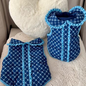 Conjunto Azul Cuadriculado XL